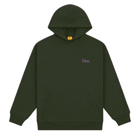 Dime Classic Small Logo Hoodie (Forest Green)