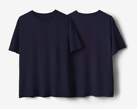 Poetic Collective Poems T-shirt (Navy)